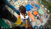 Saut en élastique à partir de grue (Saut elastique Auvergne Rhône Alpes)